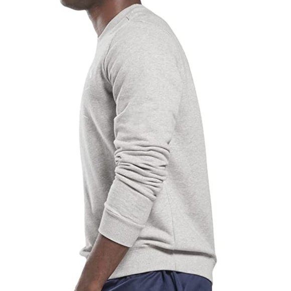 🆕Reebok Men's Training Essentials Graphic Sweatshirt, Medium Grey Heather, NWT - Picture 6 of 6